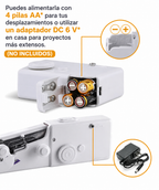 Máquina de coser portátil de mano — detalle