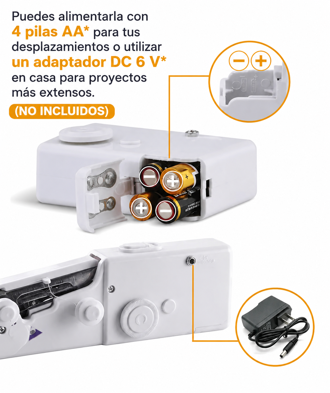 Máquina de Coser Portátil Mini  — Reparaciones en Segundos, Donde Estés