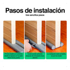 Burlete para Puerta Doble Rollo Aislante — 93cm × 9,6cm