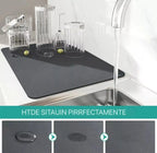 Alfombrilla Escurridor de Platos y Vasos — Absorbe en Segundos, Antideslizante y Lavable 40×30cm