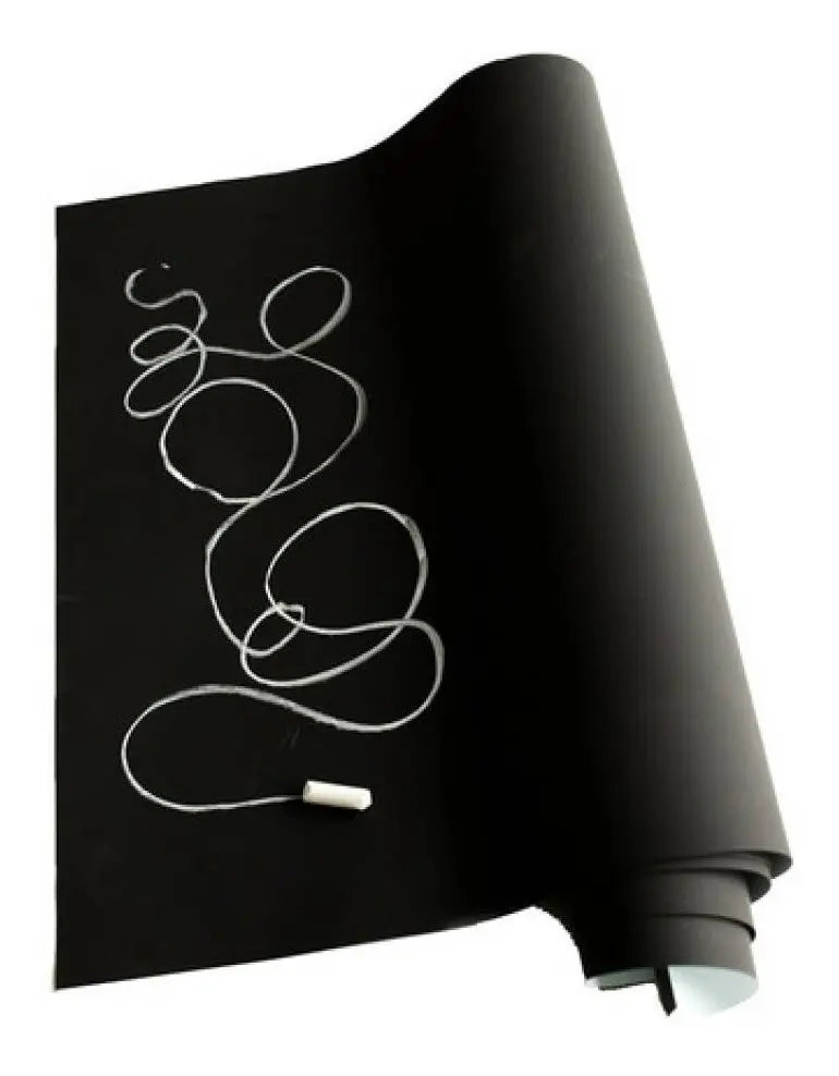 Pizarra Autoadhesiva Negra 200x45cm — Incluye 5 Tizas