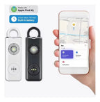 Llavero Alarma Personal 3 en 1 — Sirena 130dB + Linterna + Localizador iPhone