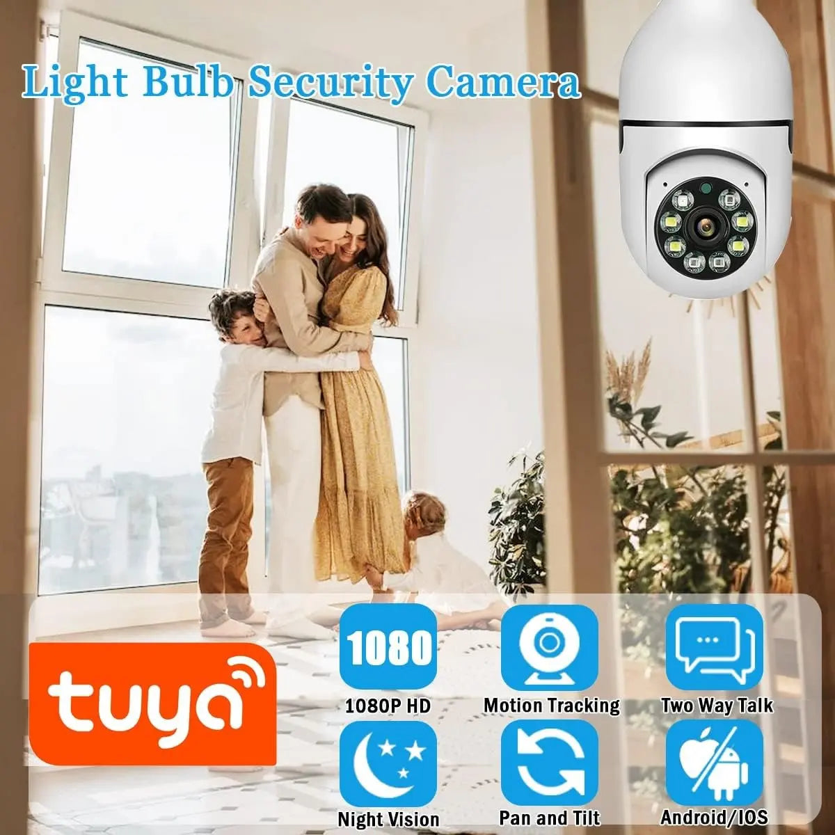 Cámara Domo WiFi 1080p con Sensor de Movimiento y Visión Nocturna