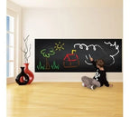 Pizarra Autoadhesiva Negra 200x45cm — Incluye 5 Tizas
