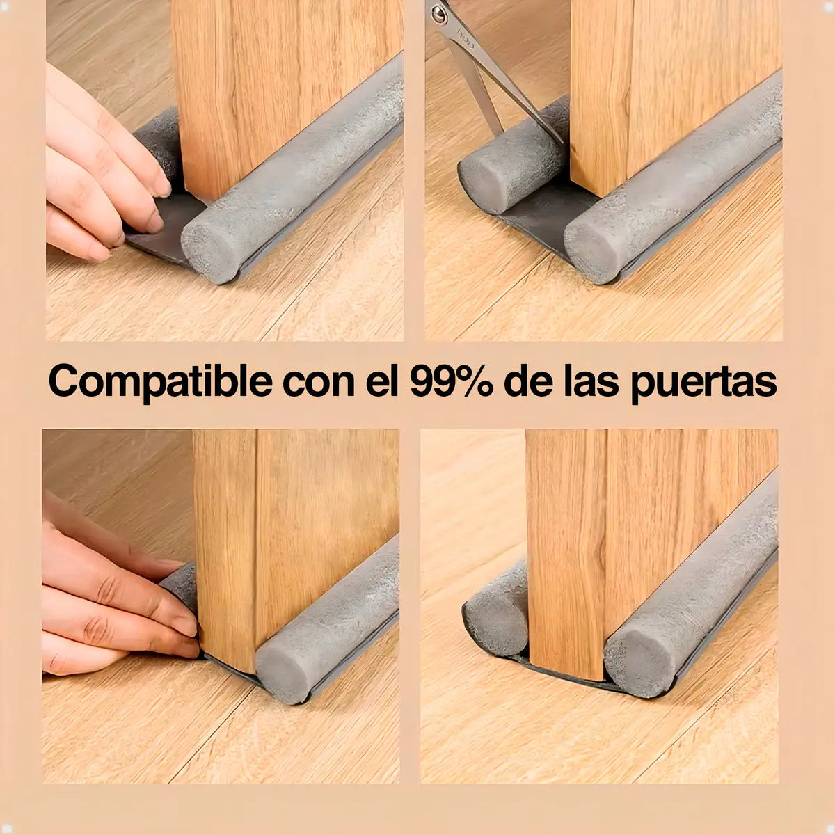 Burlete para Puerta Doble Rollo Aislante — 93cm × 9,6cm