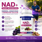 NAD+ con Trans-Resveratrol · 120 Cápsulas — Energía celular