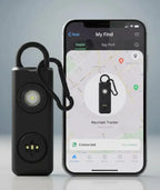 Llavero Alarma Personal 3 en 1 — Sirena 130dB + Linterna + Localizador iPhone