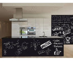 Pizarra Autoadhesiva Negra 200x45cm — Incluye 5 Tizas