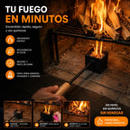 Iniciador de Fuego para Parrilla y Estufa + Bioetanol 300ml Incluido