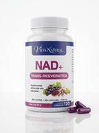 NAD+ con Trans-Resveratrol · 120 Cápsulas — Energía celular