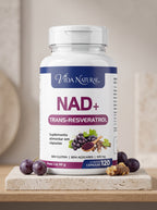 NAD+ con Trans-Resveratrol · 120 Cápsulas — Energía celular