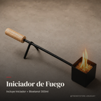 Iniciador de Fuego para Parrilla y Estufa + Bioetanol 300ml Incluido