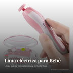 Lima Eléctrica de Uñas para Bebé y Adulto — Torno Pulidor con Luz LED
