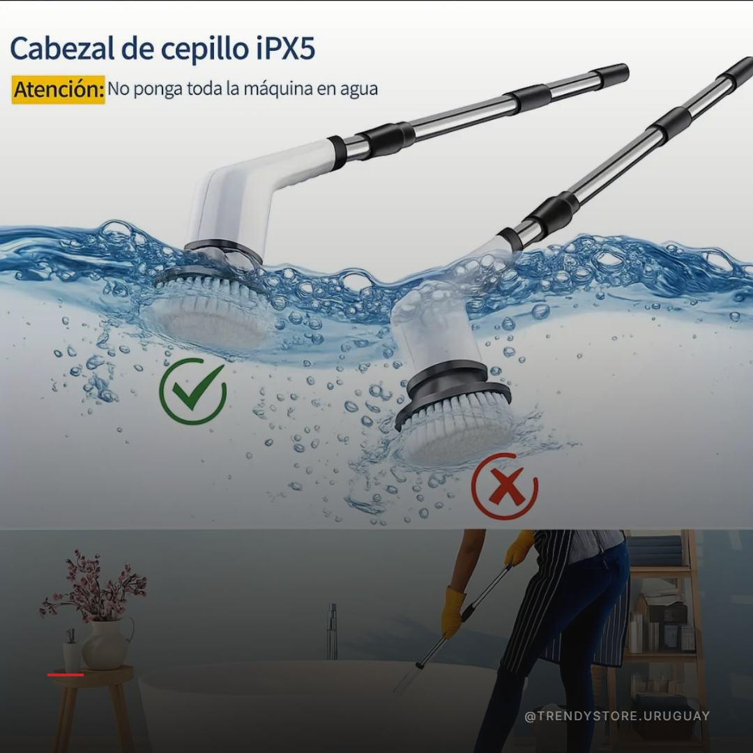 Cepillo Eléctrico de Limpieza Premium — 7 en 1 Inalámbrico
