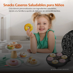Máquina para Mini Donas Eléctrica — 7 Cavidades, 1000W y Doble Cocción
