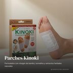 Parches detox Kinoki x10 para pies, caja del pack