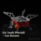 Kit Anafe Portátil + Gas Butano — Cocinilla Compacta para Camping