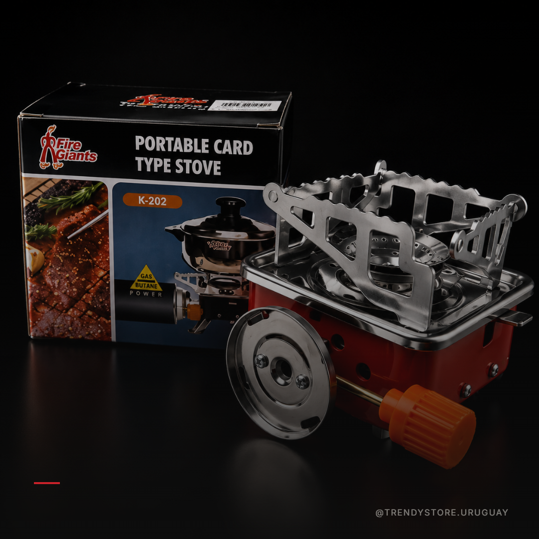 Kit Anafe Portátil + Gas Butano — Cocinilla Compacta para Camping