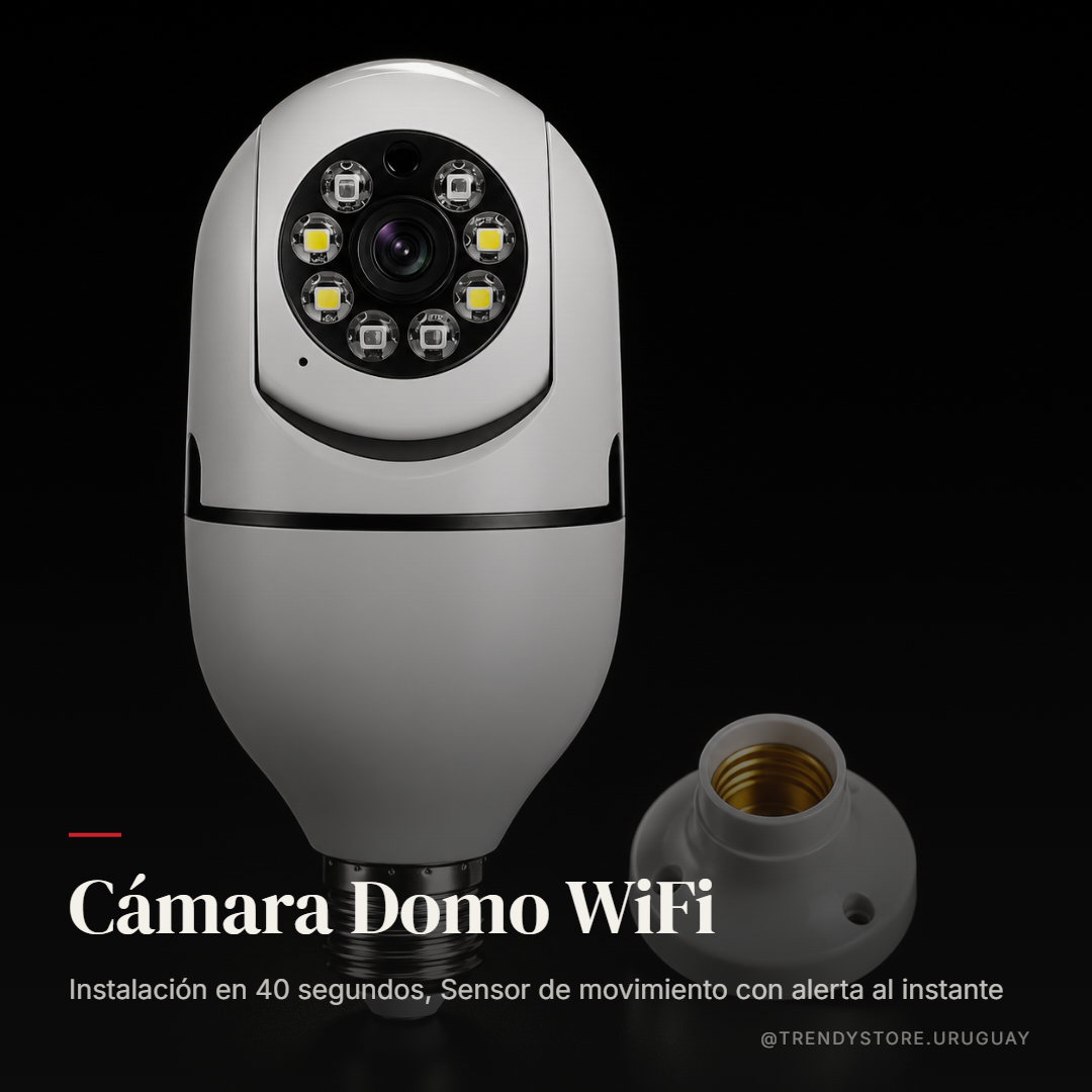 Cámara Domo WiFi 1080p con Sensor de Movimiento y Visión Nocturna