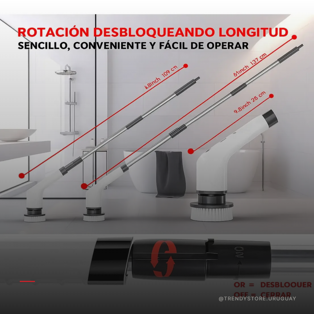 Cepillo Eléctrico de Limpieza Premium — 7 en 1 Inalámbrico