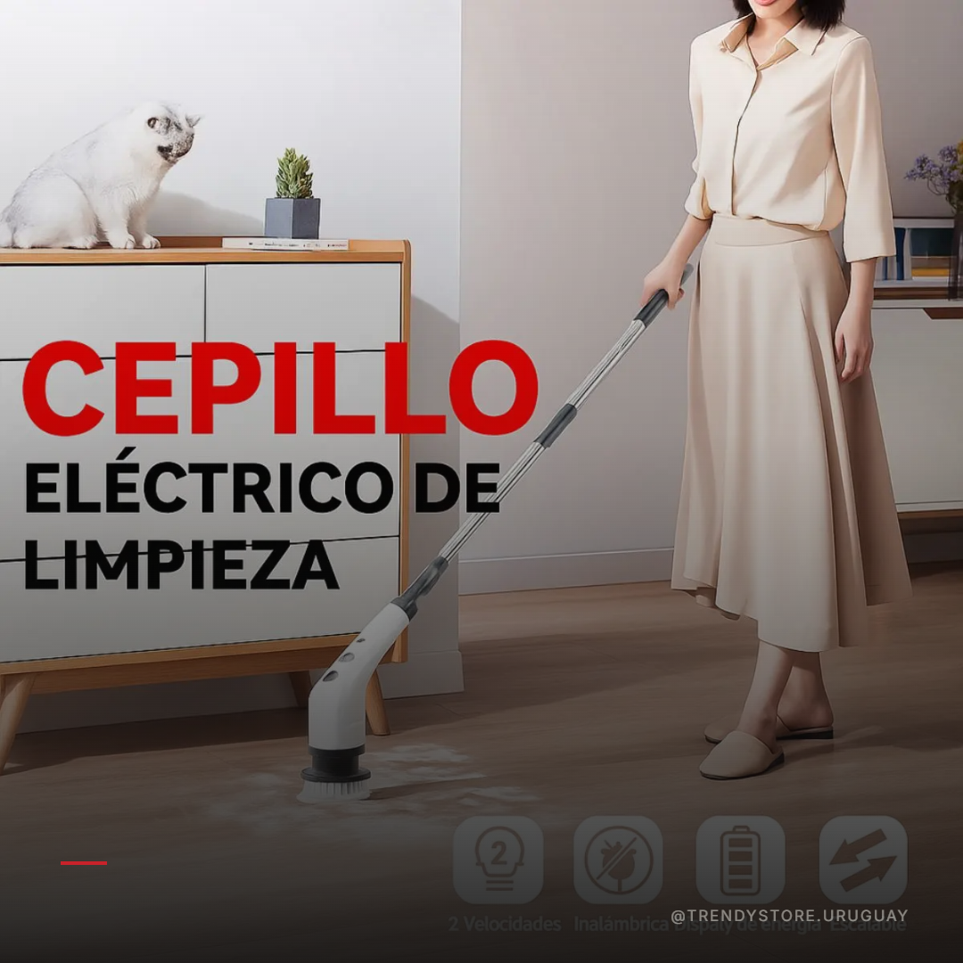 Cepillo Eléctrico de Limpieza Premium — 7 en 1 Inalámbrico