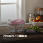 Mini Procesadora Manual 500ml — Picadora Multiuso Sin Electricidad