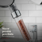 Duchero con Filtro de Piedras Volcánicas — 3 Modos + Manguera y Soporte
